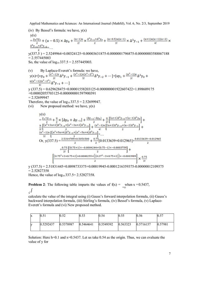 A New Method Of Central Difference Interpolation A New Method Of Central Difference Interpolation
