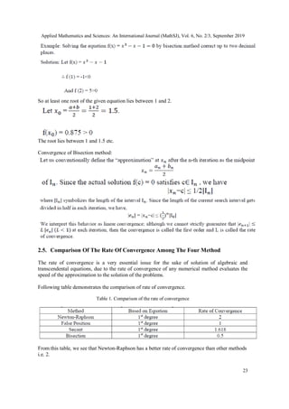 A NEW STUDY TO FIND OUT THE BEST COMPUTATIONAL METHOD FOR SOLVING THE ...