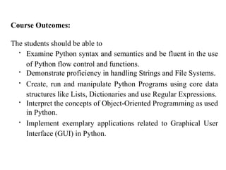 Comprehensive Python Programming Course: Syntax, OOP, and GUI ...