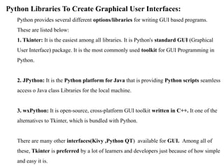 Comprehensive Guide to Python GUI Programming with Tkinter and Web ...