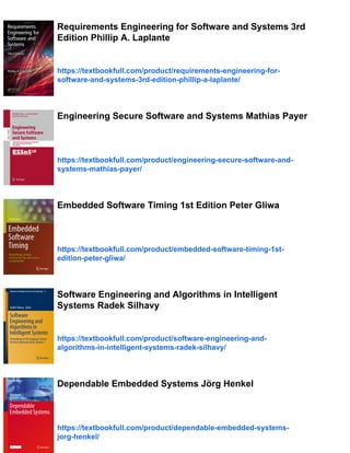 Software Engineering for Embedded Systems Robert Oshana | PDF