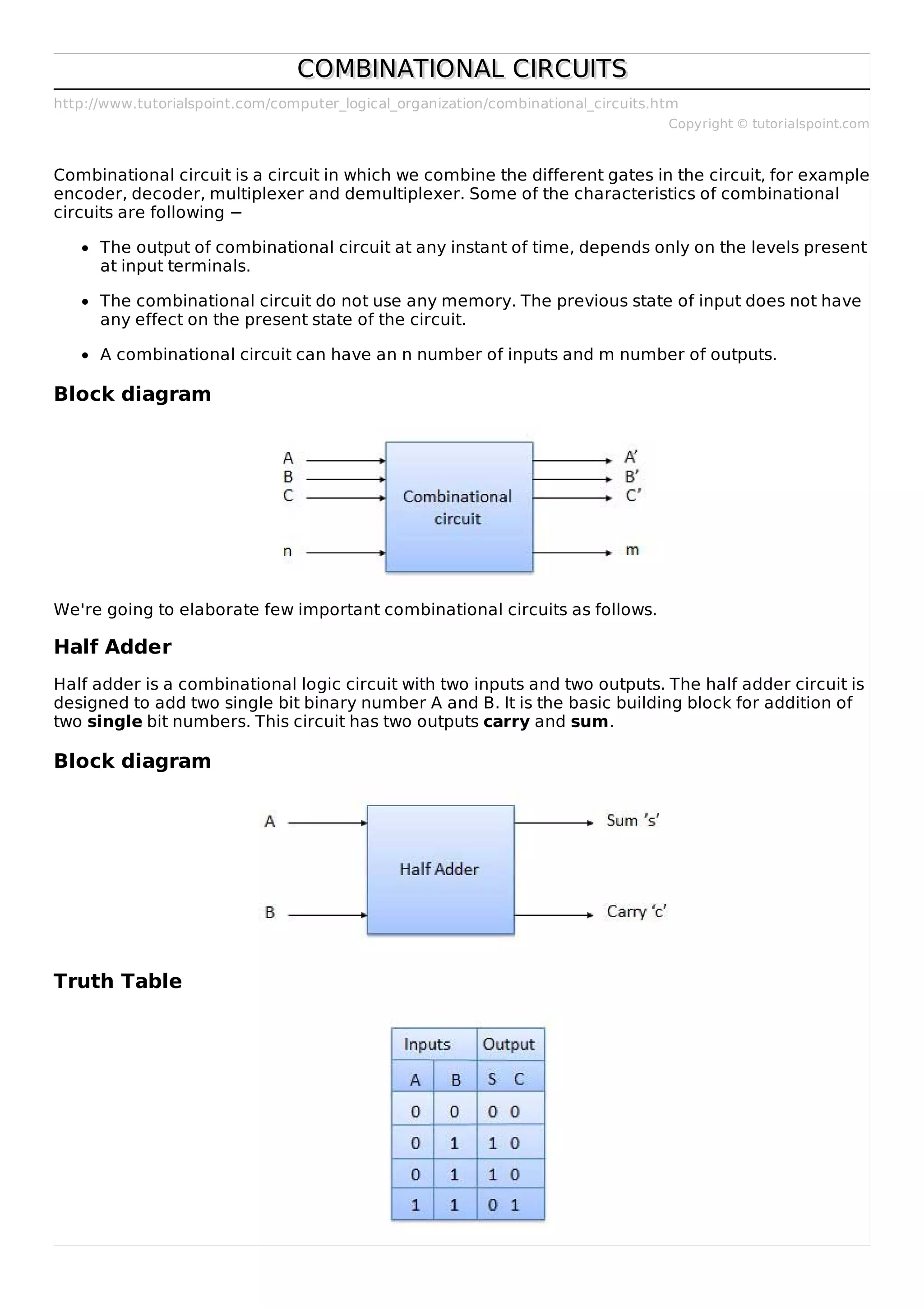 Combinational Circuits Pdf Combinational Circuits Pdf