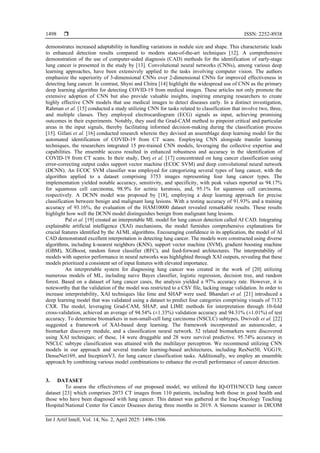 Hybrid model detection and classification of lung cancer | PDF