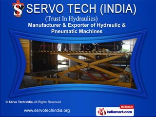 Manufacturer & Exporter of Hydraulic &
        Pneumatic Machines
 