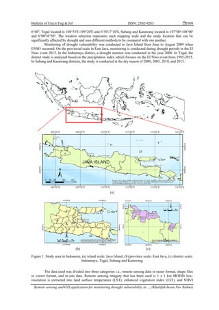 Remote sensing and GIS application for monitoring drought vulnerability ...