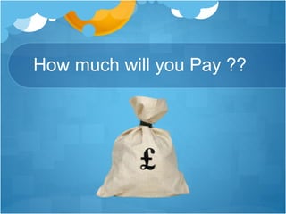 How much will you Pay ??
 