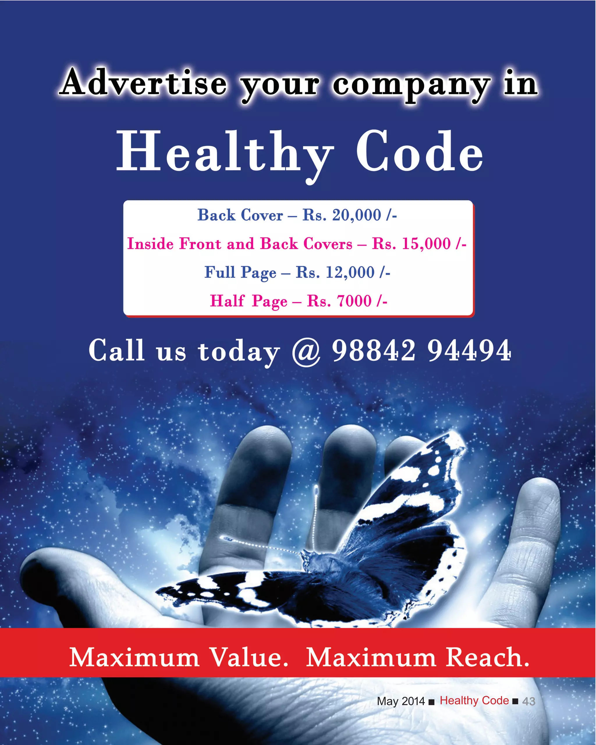 Healthy CodeMay 2014 43
 