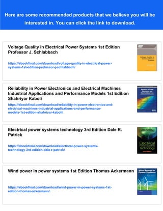 Power Quality in Power Systems and Electrical Machines Second Edition ...