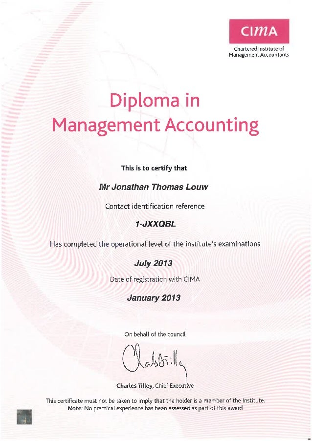 Diploma of accounting Diploma of accounting
