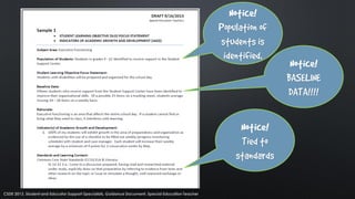 CSDE 2013. Student and Educator Support Specialists, Guidance Document. Special Education Teacher
 