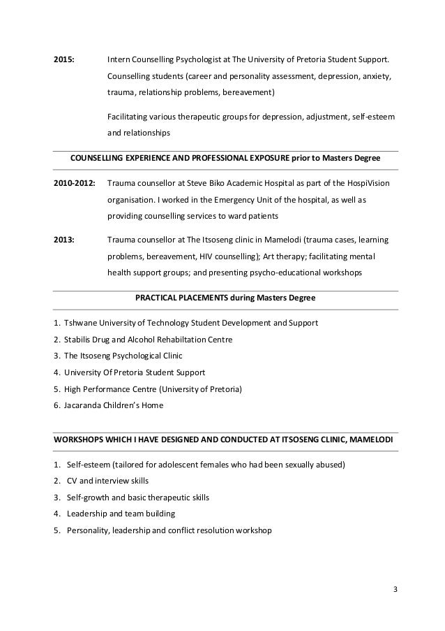 counselling cv under fontanacountryinn com counselling cv