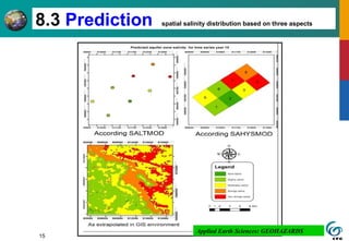 15
8.3 Prediction spatial salinity distribution based on three aspects
Applied Earth Sciences: GEOHAZARDS
 