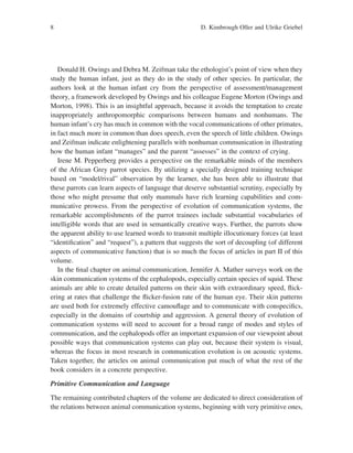 Evolution of Communication Systems D. Kimbrough Oller | PDF