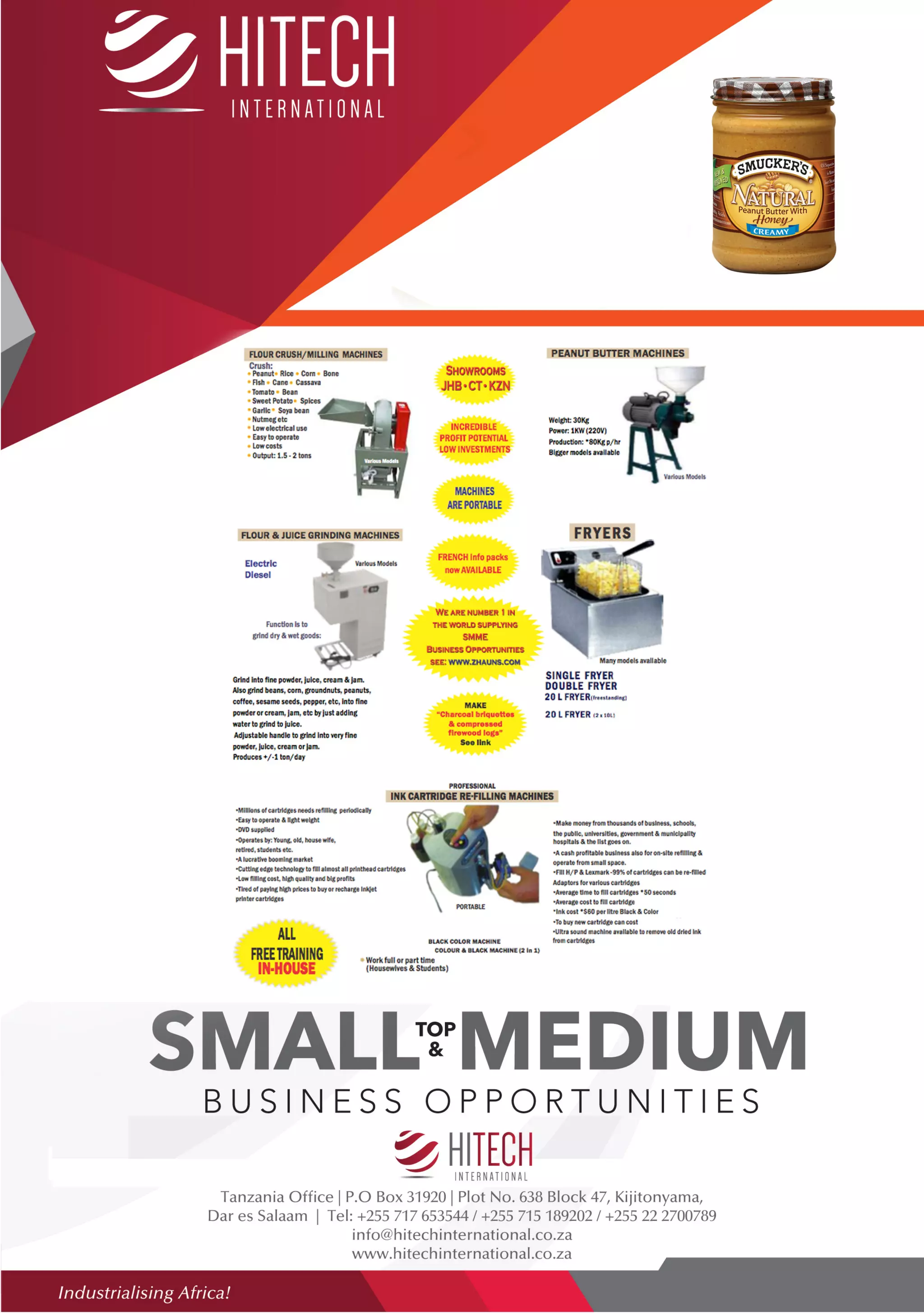 SMALL MACHINES PRICE LIST