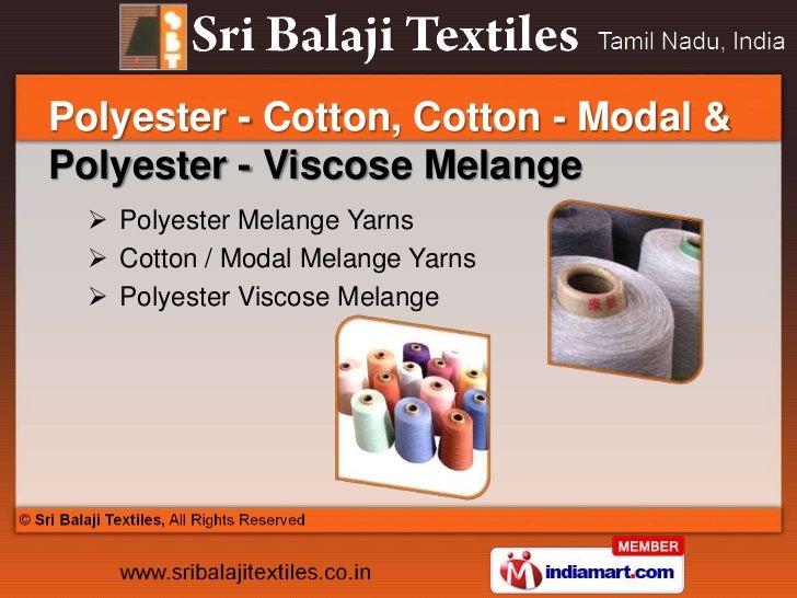 Textile Yarn by Sri Balaji Textiles, Coimbatore