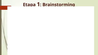 Etapa 1: Brainstorming
 