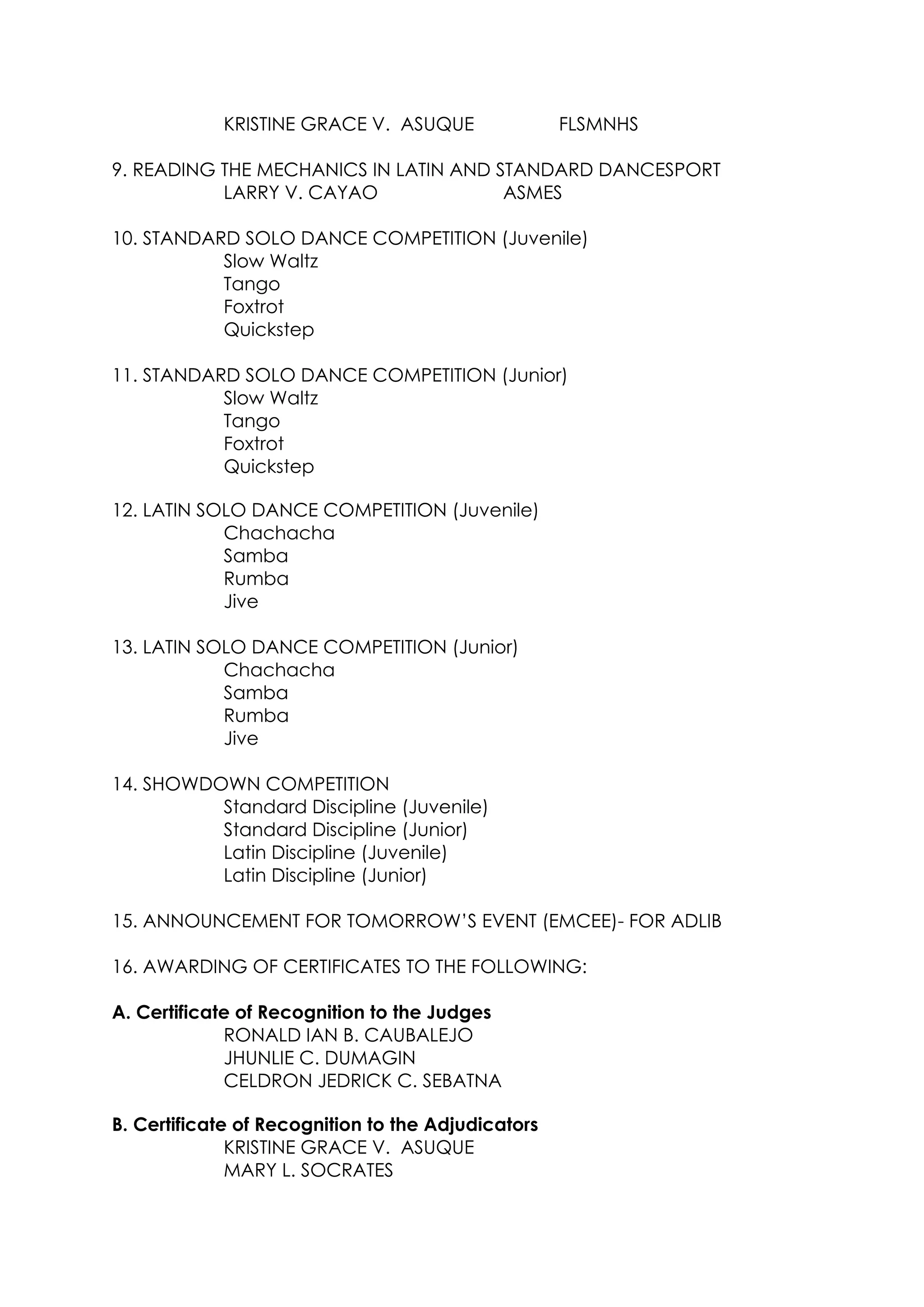 DANCESPORT-PROGRAM FLOW 2023-2024_GUIDELINES | DOCX