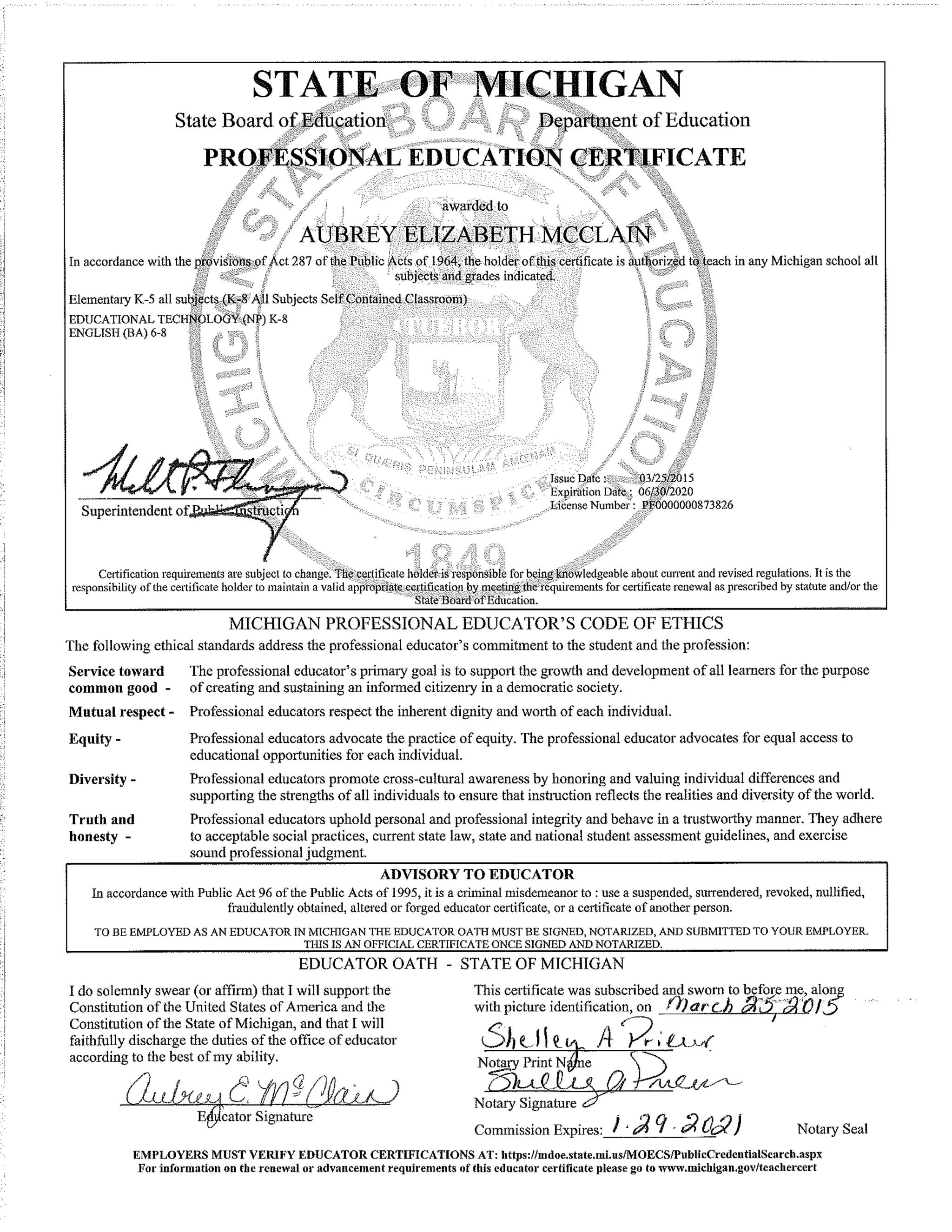 Professional License | PDF