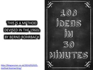 635 Brainwriting for Content Marketing Ideas Generation by @staceycav | PPT