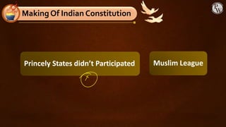 MakingOf Indian Constitution
Princely States didn’t Participated Muslim League
 