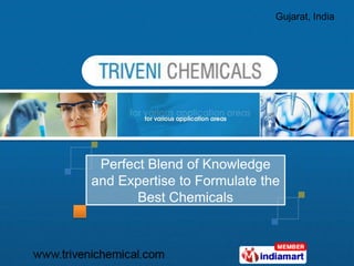 Gujarat, India




 Perfect Blend of Knowledge
and Expertise to Formulate the
       Best Chemicals
 