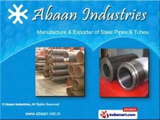 Manufacture & Exporter of Steel Pipes & Tubes
 