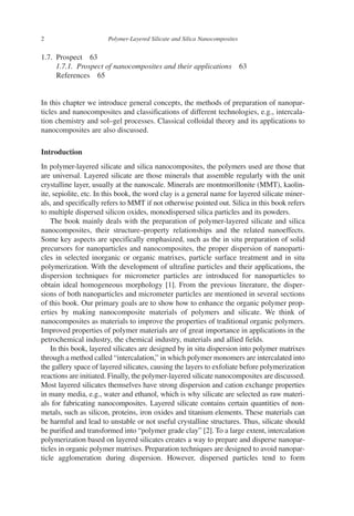 Polymer layered silicate and silica nanocomposites 1st ed Edition Y.C ...