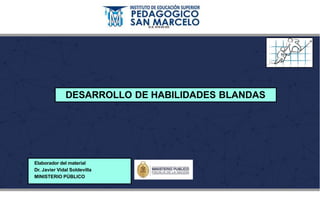 Elaborador del material
Dr. Javier Vidal Soldevilla
MINISTERIO PÚBLICO
DESARROLLO DE HABILIDADES BLANDAS
 