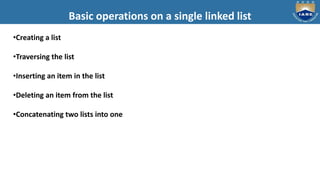 Linked list ppt | PPT