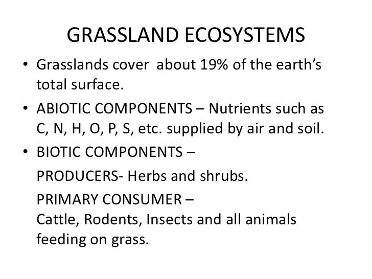 types of ecosystems