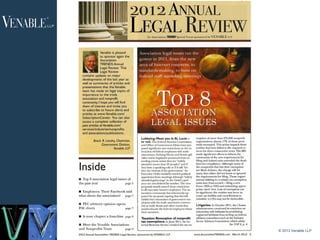 © 2013 Venable LLP
4
 