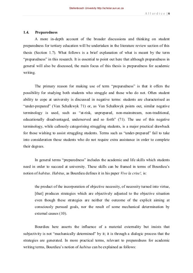 Academic preparedness college picture