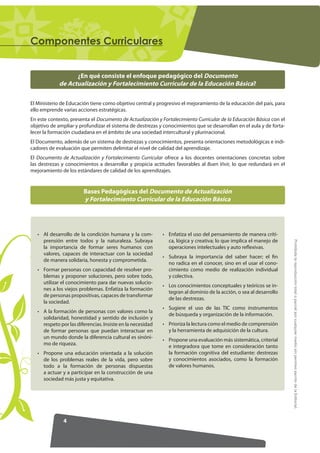 RPSRQHQWHV XUULFXODUHV


                   ¿En qué consiste el enfoque pedagógico del Documento
             de Actualiza...