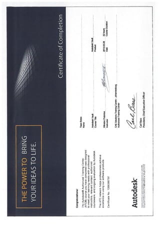 Certificates - Tiaan Botes