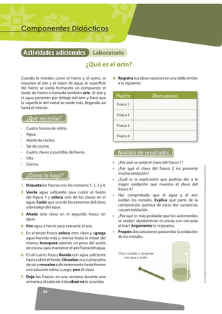 38
)RWRFRSLDEOHProhibidalareproduccióntotaloparcialporcualquiermediosinpermisoescritodelaEditorial.
LecturaActividades adicionales
Cosmología: El origen del universo
RPSRQHQWHV 'LGiFWLFRV
En el trabajo incorporen imágenes, animaciones,
gráficos, etcétera. Consulten libros de la
biblioteca del colegio, prensa diaria y otras web
además de las sugeridas:
Formen grupos de cuatro personas.1
Elaboren un documento de Word y una
presentación en PowerPoint para sus
compañeros y compañeras de clase, en donde
se recojan todos los aspectos que consideren
de interés sobre el universo.
2
Expongan la información acerca del universo
en forma clara y sencilla.
4
Organicen el trabajo entre los cuatro
miembros del grupo. Los aspectos que deben
ser considerados son:
• ¿Qué sabe la ciencia hoy del Universo?
• ¿Qué conocemos sobre su movimiento,
edad y forma?
3
Luego,con ayuda del docente:
¿Cómo sabemos para dónde
se mueven los astros?
Los astrónomos pueden conocer y distinguir
los diferentes cuerpos que se desplazan en el
espacio, investigar a qué velocidad se alejan
entre sí y comprender la historia del universo.
¿Cómo saben los científicos que el universo se
está expandiendo? ¿Cómo miden la velocidad a la
que se mueven los objetos que localizan tan lejos
como las estrellas?
Esta actividad está orientada para que los alumnos
y las alumnas encuentren la respuesta a esta
pregunta a partir de la comprensión del efecto
Doppler.
Te sugerimos comenzar por conocer el efecto
Doppler, utiliza los siguientes recursos:
En la Web
• http://astroverada.com/_/Main/T_doppler.html
• http://es.wikipedia.org/wiki/Efecto_Doppler
• http://home.earthlink.net/~umuri/_/Main/T_
doppler.html
En la Web
• http://astroverada.com/_/Main/indice-universo.
html
• http://www.bing.com/search?q=Timeline+of+t
he+Big+Bangﬁrst=11FORM=PERE
• http://es.wordpress.com/tag/material-para-
octavo/
• ¿Cómo se llenó de astros?
• ¿Cómo se miden las distancias?
• ¿Qué dimensiones tiene el universo?
• ¿Cuántos tipos de astros hay?
• ¿Qué es el efecto Doppler?
• ¿De qué color voy a ver la luz de un cuerpo
celeste que se acerca hacia mí? ¿Y el de uno
que se aleja?
• ¿Qué significa que a veces la luz que recibimos
en la Tierra proviene de estrellas que ya no
existen? ¿Cómo puede explicarse eso?
 