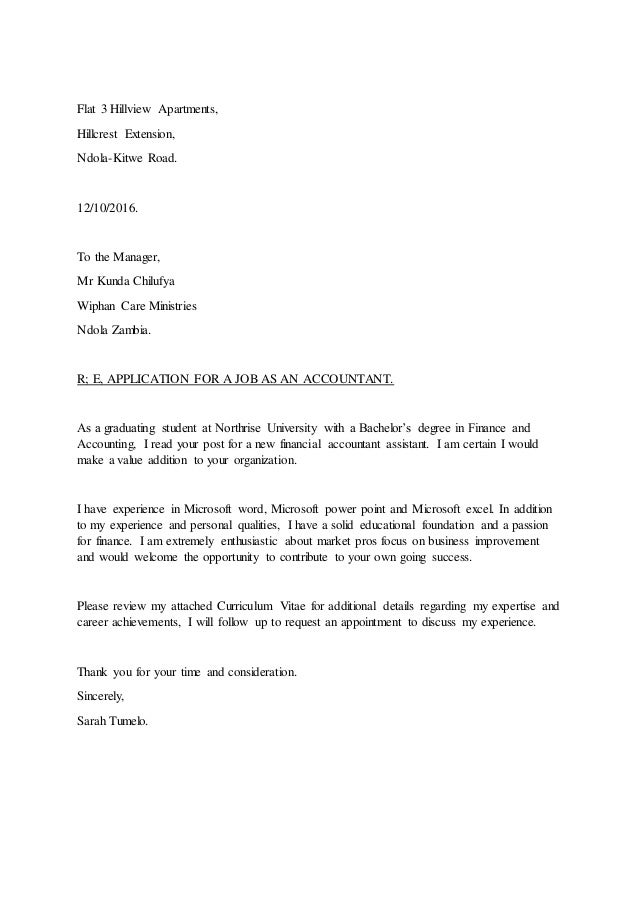 Cover Letter