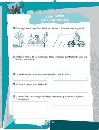 5   Observa y colorea los gráficos. Relaciona cada uno con las normas de seguridad.




                                  ...