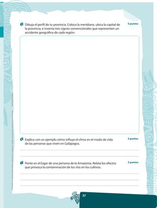 5   Dibuja el perfil de tu provincia. Coloca la meridiana, ubica la capital de   5 puntos
                                ...