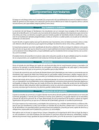 El trabajo en este bloque debe estar orientado a la comprensión de la posibilidad de encontrar la unidad en la diver-
    ...