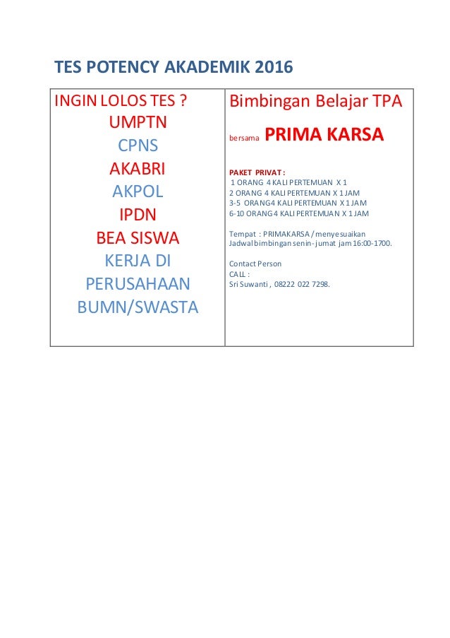 Tes Potency Akademi1