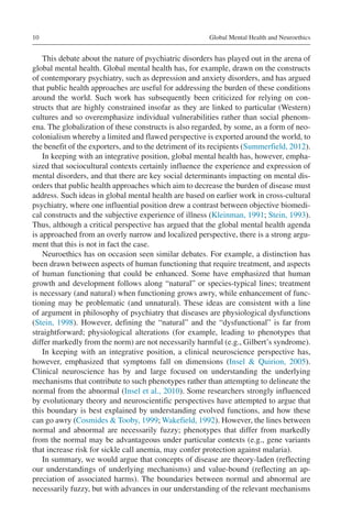Global Mental Health and Neuroethics 1st Edition Dan J. Stein (Editor ...