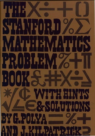 standford mathematics problem book