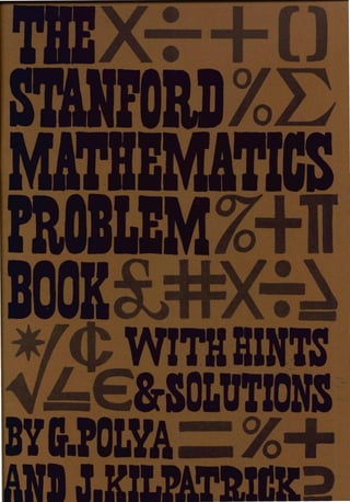 standford mathematics problem book | PDF
