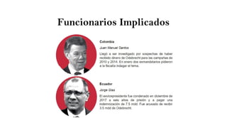 Funcionarios Implicados
 