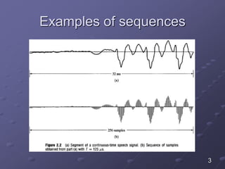 Examples of sequences
3
 