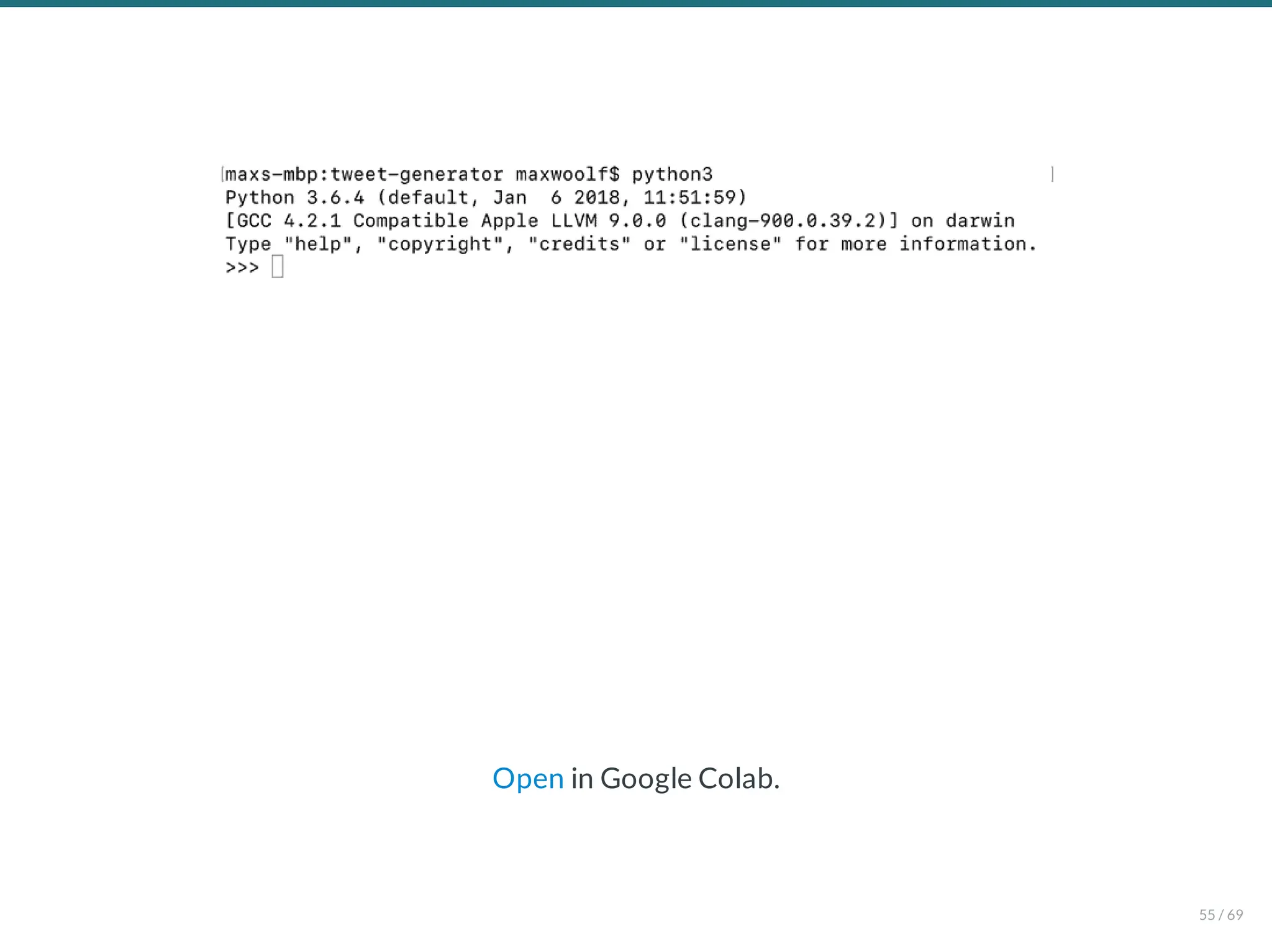 Open in Google Colab.
55 / 69
 