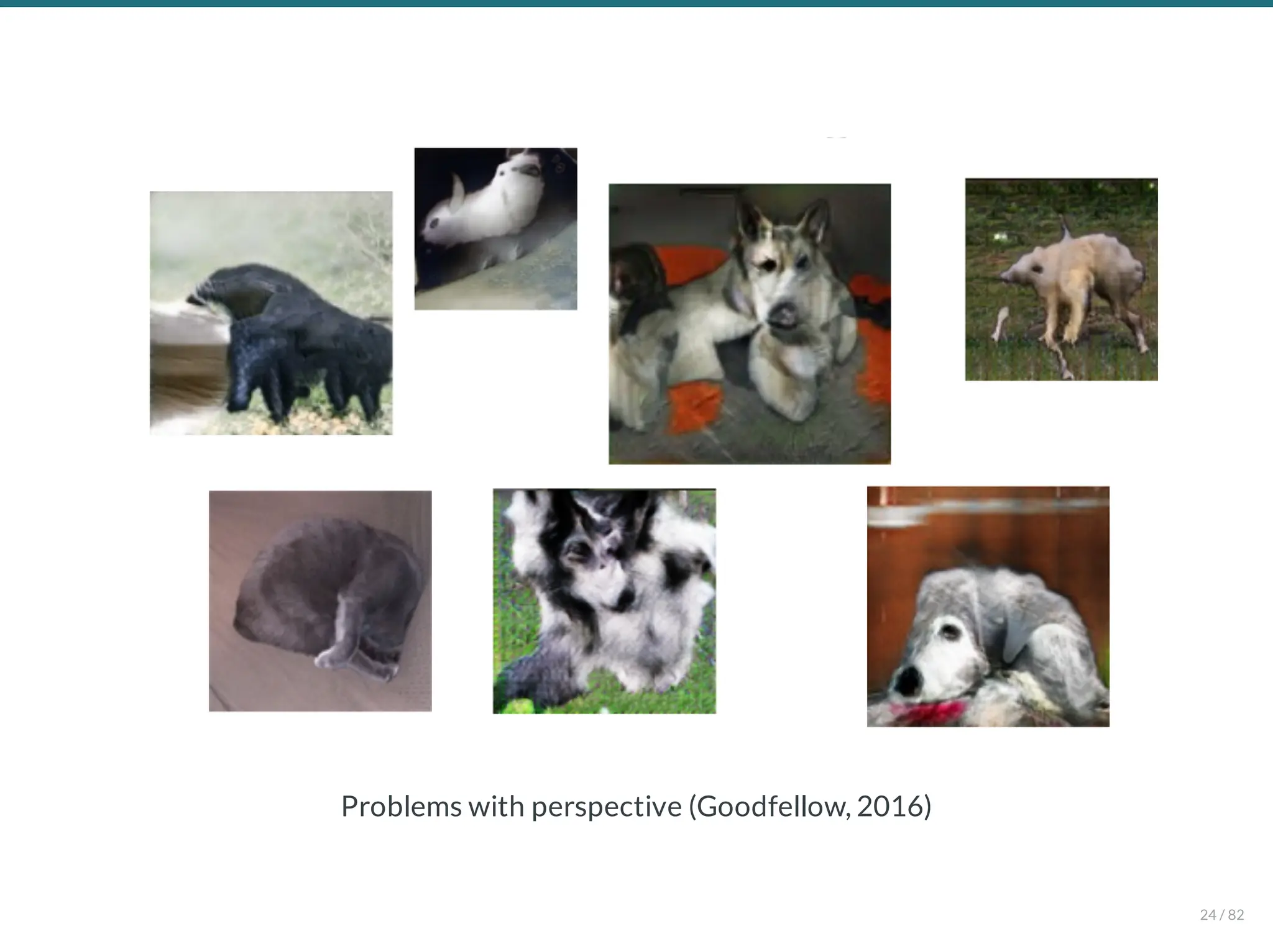 Problems with perspective (Goodfellow, 2016)
24 / 82
 