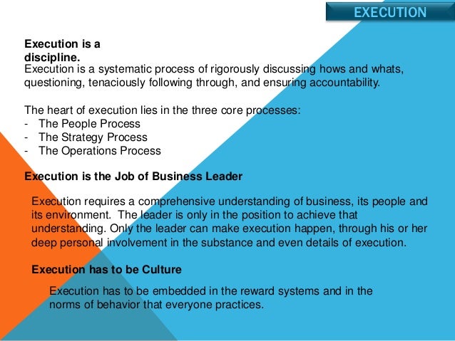 Problem Execution Execution Intelligence Meaning – PHEUN