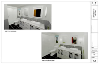 A4
SHEET:
SCALE:
DATE:
PROJECTDESCRIPTION:SHEETTITLE:
GREY TILE SURROUND
CONTRACTOR:
GREY TILE BACKSPLASH
6/16/2016
PERSPECTIVES
OPTIONS
NTS
 