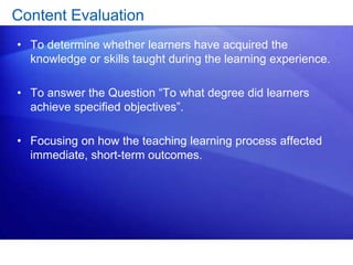 Test Testing and Evaluation | PPTX